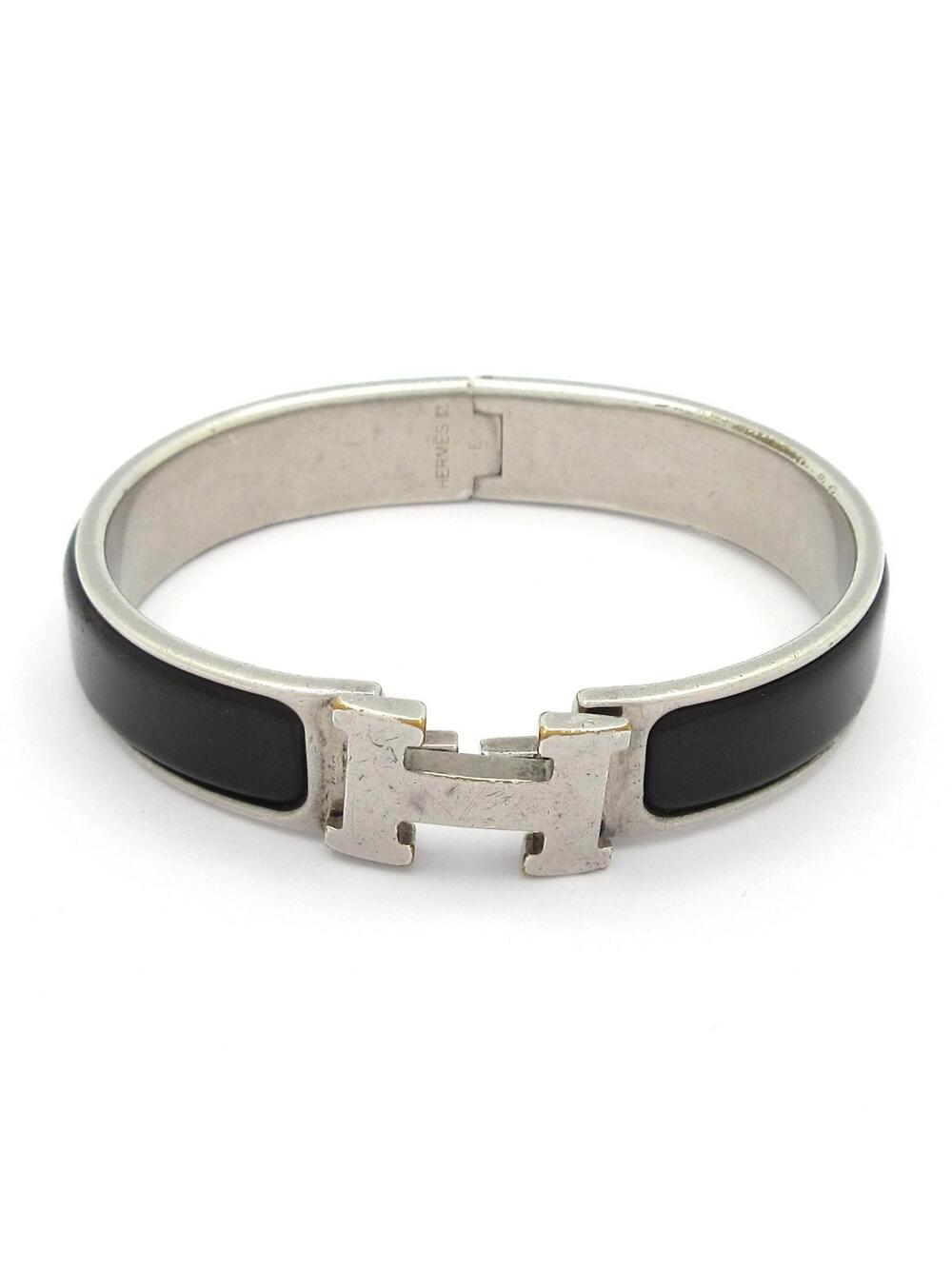 Hermes Clic H Silver Black Hardware #377274H51B